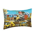 thumbnail image 2 of Balery Different Construction Site Vehicles Bedding Queen Pillow Cases - Envelope Closure - Soft Brushed Microfiber Fabric - Shrinkage and Fade Resistant Pillow Cases-, 2 of 9
