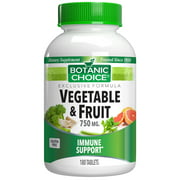 Botanic Choice Vegetable & Fruit Tabs, 180 Ct