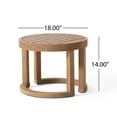 thumbnail image 3 of Aston Outdoor Acacia Wood Side Table, Brown Wash, 3 of 8
