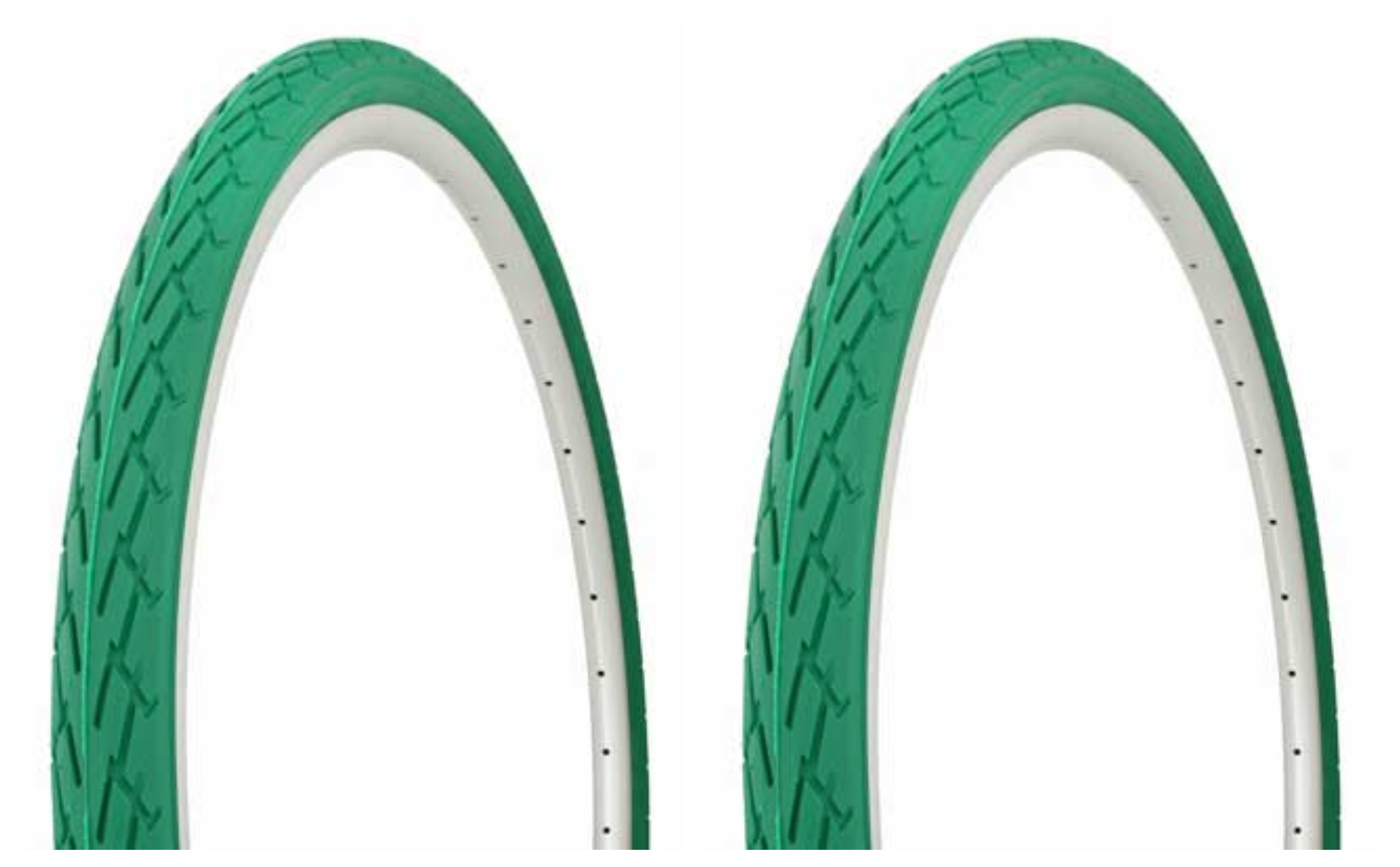 Tire set. 2 Tires. Two Tires Duro 700 x 40c Green/Green Side Wall DB