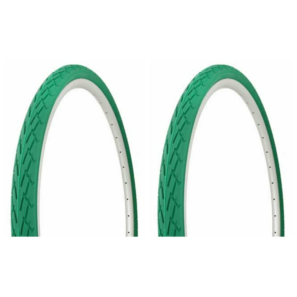 Tire set. 2 Tires. Two Tires Duro 700 x 40c Green/Green Side Wall DB