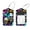 multicolored 2, variant on 2 Pcs Vintage Map Seahorse Seastar Luggage Tag for Suitcases, Leather Baggage Tags Identifiers for Travel, Stainless Steel Loop Name ID Label for Women Bag Backpack