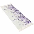 thumbnail image 2 of Purple Eucalyptus Leaves Entryway Runner Rug 2x4ft,Watercolor Spring Botanical Washable Woven Living Room Hallway Bedroom Kitchen Carpet with Tassels,Indoor Outdoor Throw Door Mat for Entryway, 2 of 5