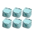 thumbnail image 2 of NAOJIE Cord Organizer,Cable Management,Cord Holder for Nightstand,6PC Nail-Free Data Line Magnetic Cable Clamping Device,Common for Many Occasions-Cyan, 2 of 4