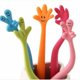 thumbnail image 2 of Flexible Cartoon Design Ballpoint Pens with Hand Gesture Control 0.7mm Tip Black Ink 6-Pack Multicolor Silicone Pens for Fun Writing, 2 of 5
