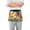 Animals on Wild Field at Sunset, variant on Cute Crabs with Starfish Server Apron with 3 Pockets Waterproof Waitress Waist Short Apron for Man Woman 12 Inches