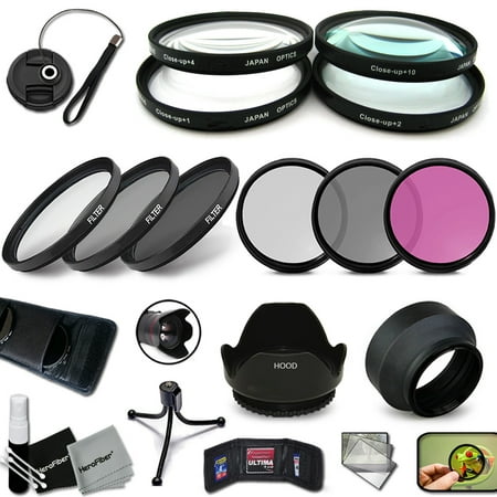 PRO 77MM Lens Filters + 77mm Lens Hood KIT including: 77mm Close-up Macro Filters (+1 +2 +4 +10) + 77mm HD filters (UV CPL FLD) + 77mm ND Filters (ND2 ND4 ND8) + 77mm Hard / Soft Lens Hood + (Best 77mm Uv Filter)