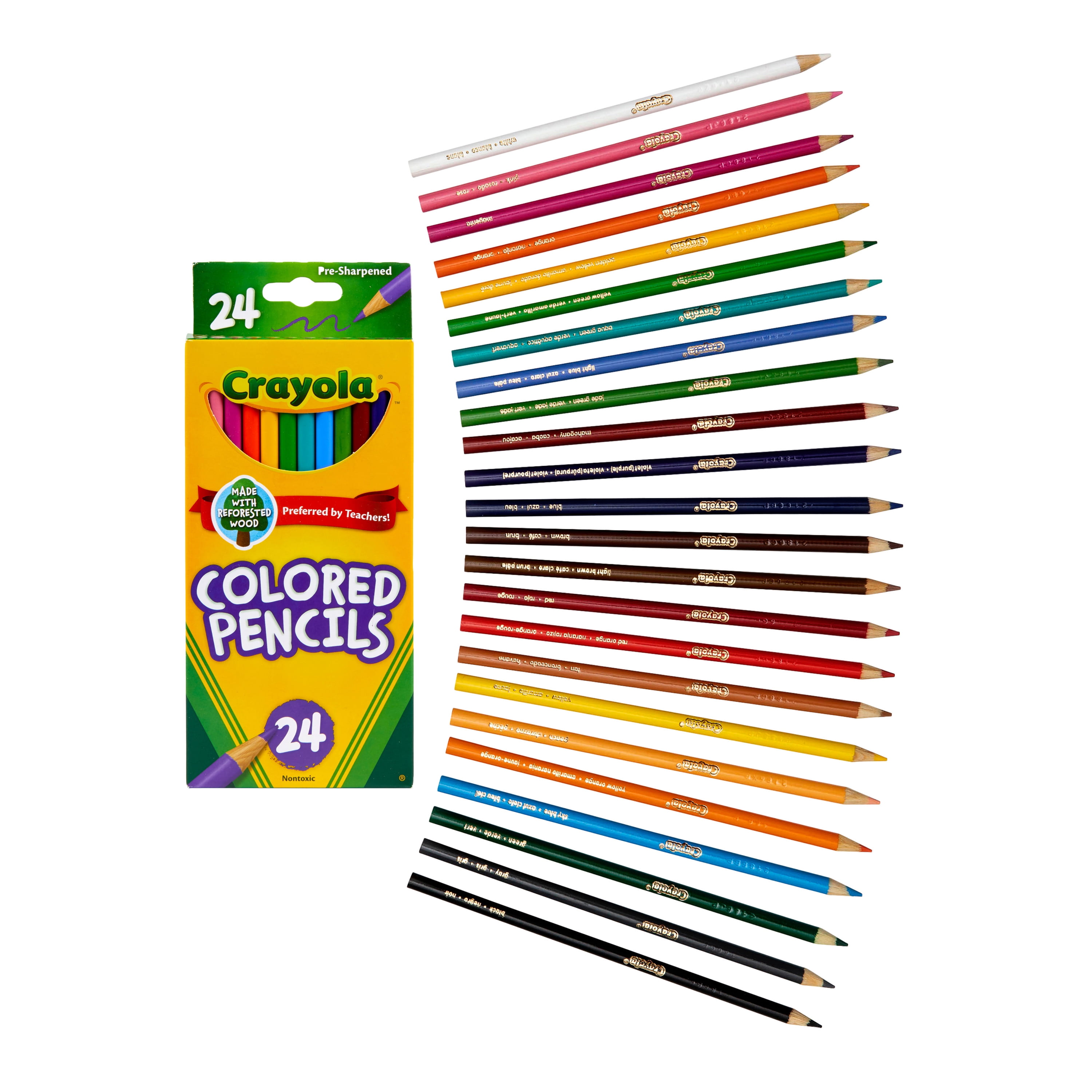 Crayola 24 Nontoxic Colored Pencils 24 pk (Pack of 6)