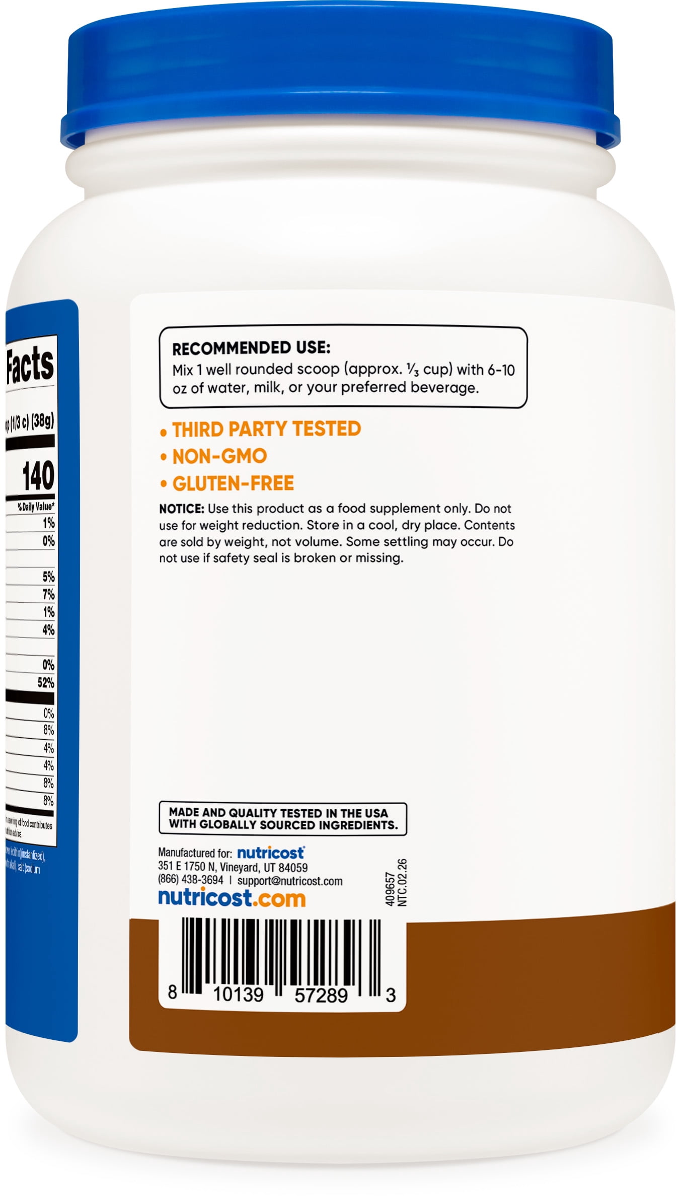 Nutricost Whey Protein Isolate Powder (Mocha) 2LBS - Non-GMO & Gluten-Free