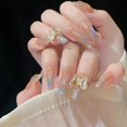thumbnail image 1 of Petit Livre Rouge Vernis à Ongles Porté à la Main. long Autocollant Papillon pour Ongles patch Fini Colle Gelée, 1 of 7
