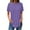 Purple, variant on Fesfesfes Tshirt for Women's Fashion Sold Short Sleeves Blouse Round Neck Casual Tops Short Sleeve Tops for Women 3XL(US:14)