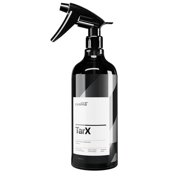 CARPRO TarX Tar & Adhesive Remover - Professional Strength Sap, Tar, Dirt & Bug Remover - Automotive Degreaser Car Wash Detailing - Protection for Your Car or Truck - Liter (34oz) w/Sprayer