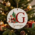 thumbnail image 2 of 2026 Christmas Home Party Decoration 26 Letters Round Acrylic Christmas Ornament Set Personalized Alphabet Round Pendant DIY Custom Christmas Tree Hanging Decorations Festive Round Pendant, 2 of 6