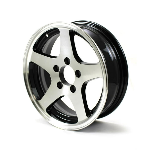 15X5 5Lug on 4.5" Aluminum 5Star Trailer Wheel 455545B Walmart
