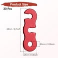 thumbnail image 4 of Uxcell Rope Tensioner Aluminum Alloy [30PCS] - Guyline Cord Adjusters - [Red] Tent Rope Adjuster, 4 of 7
