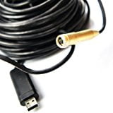 10m 30ft USB Cable Waterproof Drain Pipe Pipeline Plumb Snake Inspection Endoscope LED Video Color
