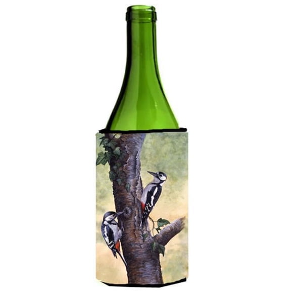 Woodpeckers by Daphne Baxter Wine Bottle Can cooler Hugger