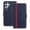 Blue, variant on Allytechgroup Flip Wallet Phone Case for Samsung Galaxy S22 Ultra, RFID Blocking PU Leather Built-in Credit Card Slot Stand Shockproof Full Body Protective for Samsung Galaxy S22 Ultra, Red