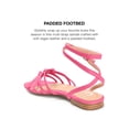 thumbnail image 2 of JOURNEE COLLECTION Womens Pink Knot Strappy Padded Indee Square Toe Buckle Sandals Shoes 6 M, 2 of 3