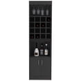 thumbnail image 2 of Kava Bar Cabinet with Open Shelves | Suitable for Wine and Decor Display | CPSIA Compliant Engineered Wood | Resolves Lack of Versatile Storage, 2 of 3