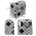 thumbnail image 4 of Black and White Stand Mixer Cover, Geometrical Diagonal Pattern with Various Different Squares Contemporary, Kitchen Appliance Organizer Bag Cover with Pockets, 5 Quarts, Black White, by Ambesonne, 4 of 4