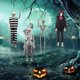 thumbnail image 5 of Halloween Decoration Skeleton Hanging Ornament Halloween Decoration Skull Skeleton Hanging Movable Joints, 5 of 5