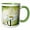 Green/White, variant on 3drose, Painted Daisy - Flowers - White Floral Art, 11oz Magic Transforming Mug