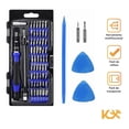 thumbnail image 2 of Kit Desarmador Desatornillador Reparacion Celular Punta 63pz Kingsman 300161, 2 of 7