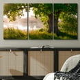 thumbnail image 3 of wall26 Canvas Print Wall Art Set Oak Tree Near The Misty Forest Lake Nature Wilderness Photography Realism Chic Scenic Relax/Calm Multicolor for Living Room, Bedroom, Office - 16"x24"x3 Pan, 3 of 7