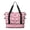 Breast Cancer Ribbon Heart Stripe, variant on Breast Cancer Ribbon Heart Stripe Expandable Travel Tote Bag, Luggage Sleeve Travel Bag with Dry Wet Pockets, Expandable Bottom Gift Ideas for All People