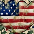 thumbnail image 6 of WYYP Hearts American Flags Americo Makk Round Tablecloth Waterproof Resistant Fabric 100% Polyester Fiber for Picnic Dining Kitchen Farmhouse White, 6 of 8