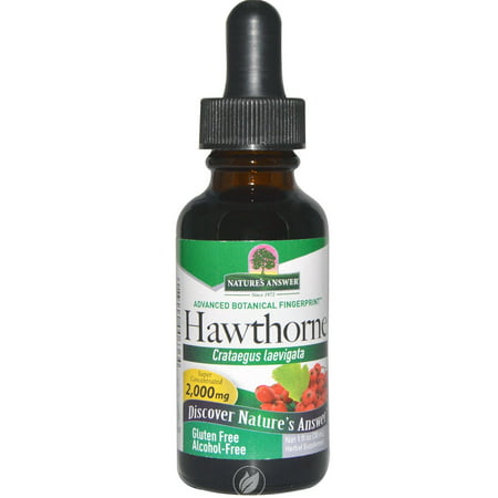 Nature'S Answer Hawthorn Berries Alcohol Free Extract 1 Ounce, Pack of