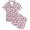 Pink, variant on Vrotazzy Girls Pajama Set,Adorable Dinosaur Print Girls Set Short Sleeve Button Down Pajamas Shorts Outfit Kids Nightwear,6-7 Years