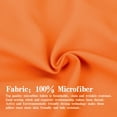 thumbnail image 5 of NTBAY 100% Brushed Microfiber Euro Pillow Shams Set of 2, Super Soft and Cozy European Throw Pillow Covers, Wrinkle, Fade, Stain Resistant Square Pillow Cases, 26"x26", Orange, 5 of 5