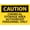 Warning Sign 1, variant on Warning Sign - Caution Cryogenic Gloves & Face Shield Required, 8"x12" Metal Tin Sign, for Laboratories, Industrial Cold Storage, Safety Equipment Sign