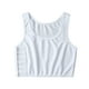 thumbnail image 1 of Guardurnaity Chaleco corto para lesbianas, corsé de verano, ropa interior moldeadora de pecho, Tops ajustables, disfraz para hacer ejercicio, Camisetas sin mangas Blanco S, 1 of 6