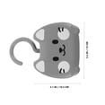 thumbnail image 6 of SEWCHICS Multi Functional Grey Cat Clip Hooks for Clothes Bathroom Kitchen Space Saving, 6 of 8