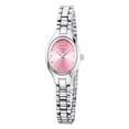 thumbnail image 3 of Reloj de cuarzo para mujer con esfera de diamantes de imitación | Reloj de pulsera para uso diario | Brazalete de acero inoxidable | Caja de 21 mm, ideal para muñecas pequeñas, 3 of 9