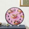 thumbnail image 4 of Yayeee Wall Clock Battery Operated 11.9" Silent Quartz Non-Ticking for Living Room Decor, Cartoon Doughnuts, 4 of 8