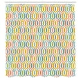 thumbnail image 2 of Ambesonne Waterdrop Shower Curtain, Rainbow Blob Theme Art, 69"Wx70"L, Cadet Blue and Off White, 2 of 4