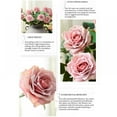 thumbnail image 3 of Clearance!!Single branch Silk Artificial Rose Flowers Wedding Home Table Decor Long Bouquet Arrange Fake Plant Valentine's Day Presents, 3 of 7