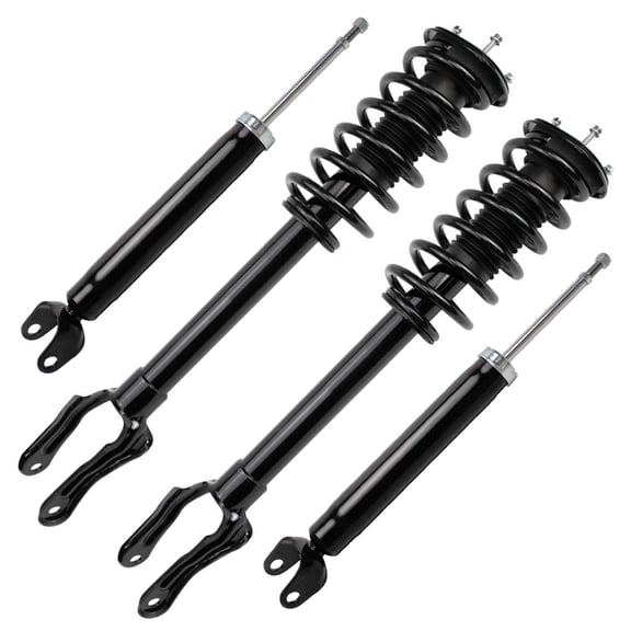 Detroit Axle - 3.6L Front Struts Rear Shocks for 11-15 Grand Cherokee Dodge Durango, 2011 2012 2013 2014 2015 Struts with Coil Spring Shock Absorbers Assembly Replacement Suspension Kit