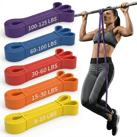 Pull Up Assistance Resistance Bands Set, Exercise Bands Workout Bands for Working Out, Stretch Bands for Exercise, Multiple Resistance Levels (5-125 lbs/15-170 lbs/30-250 lbs)
