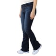 thumbnail image 1 of Pantalón de mezclilla stretch John Silver Betty Girls Semi acampanado color azul petróleo, 1 of 4