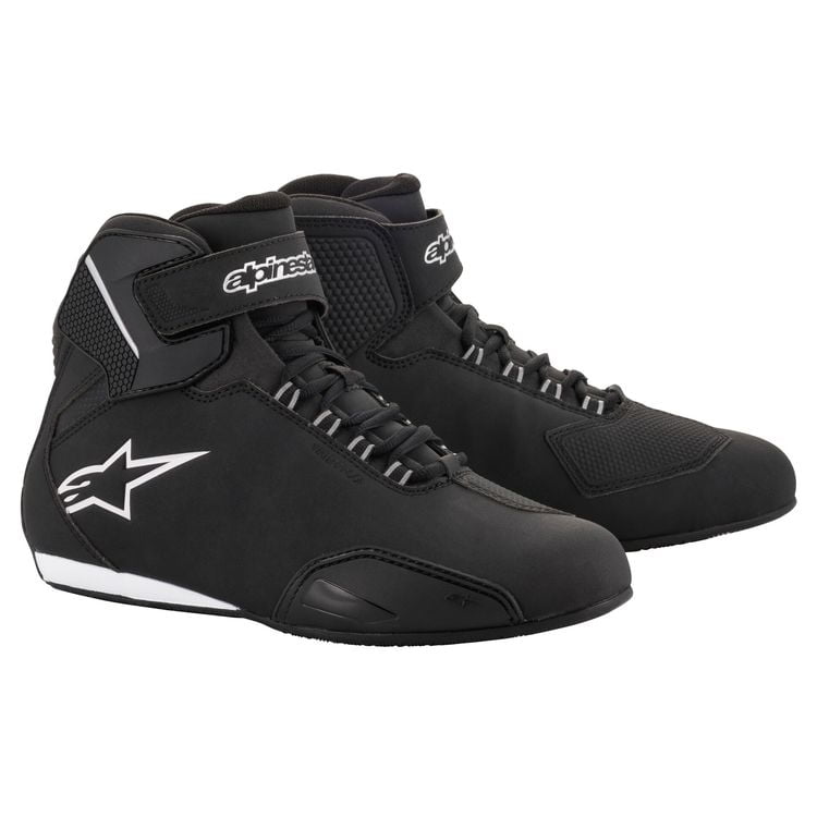 【alpinestars】SEKTOR SHOE Alpinestars Sektor Mens Vented Motorcycle Shoes Black/White 8 USA