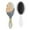 White, variant on Hair Brush Floral Art Modern Classic Cushion Base Hair Brushes Touch Paddle Oval Hairbrush