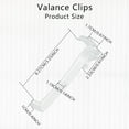 thumbnail image 2 of Yoqb 3.5 Inch Clear Plastic Valance Clips (12 Pieces) for Horizontal Blinds A109, 2 of 7