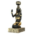 thumbnail image 5 of Travelwant Tealight Candle Holder, Vintage Egyptian Goddess Figurine Candle Holder Candlestick Sculpture in Premium Cold Cast Bronze Home Desktop Decor S Goddess, 5 of 5