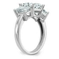 thumbnail image 6 of 14K White Gold Ring Band Moissanite Octagon Emerald, Size 5, 6 of 6