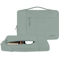 thumbnail image 3 of MOSISO for Macbook Air/Pro 13.3" Laptop Sleeve Briefcase Handbag Multifunctional Polyester Carrying Pouch Zipper Notebook Computer Bag, Antique Green, 3 of 6